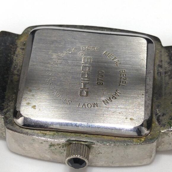 Vintage Chico's Cuff Watch Rhinestones, Needs Battery, 6 1/2 Inches - Picture 14 of 14